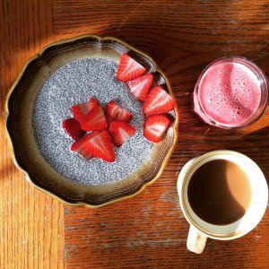 Delicious chia seed breakfast pudding!